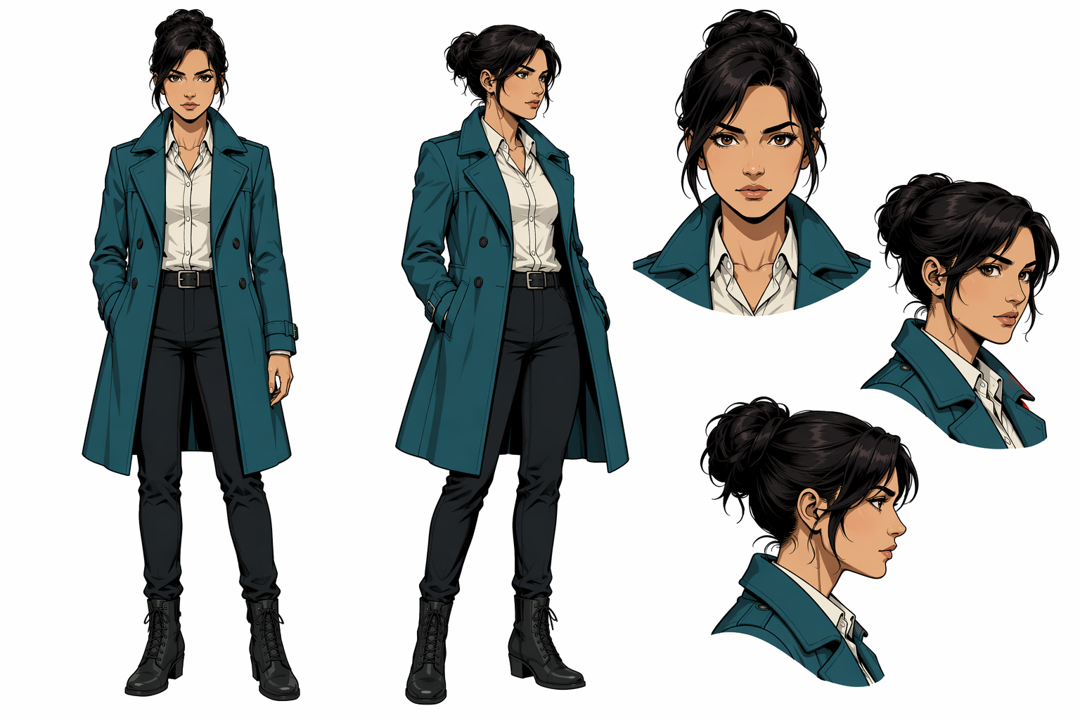 Character sheet for comic consistency