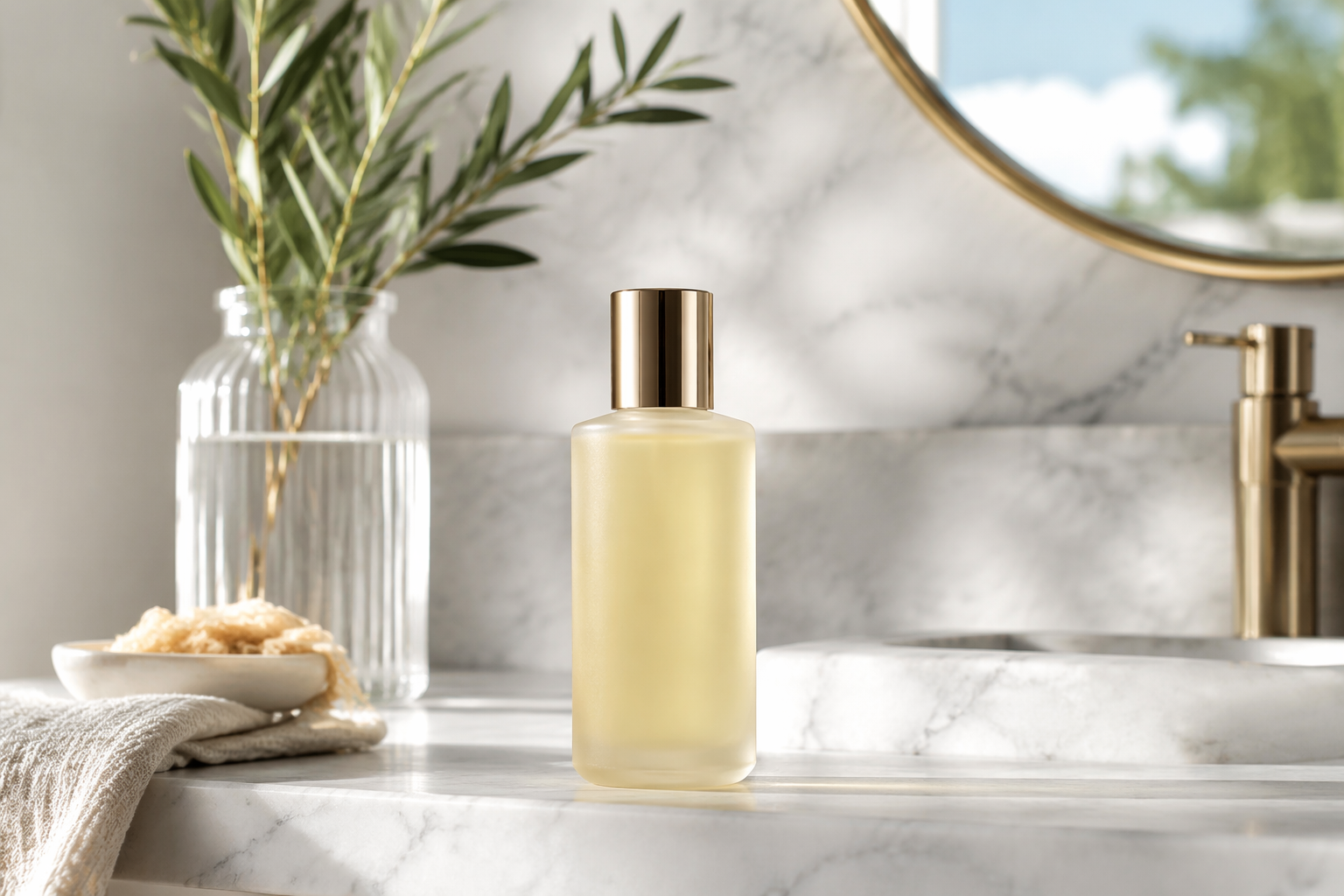 Lifestyle bathroom shelf product example