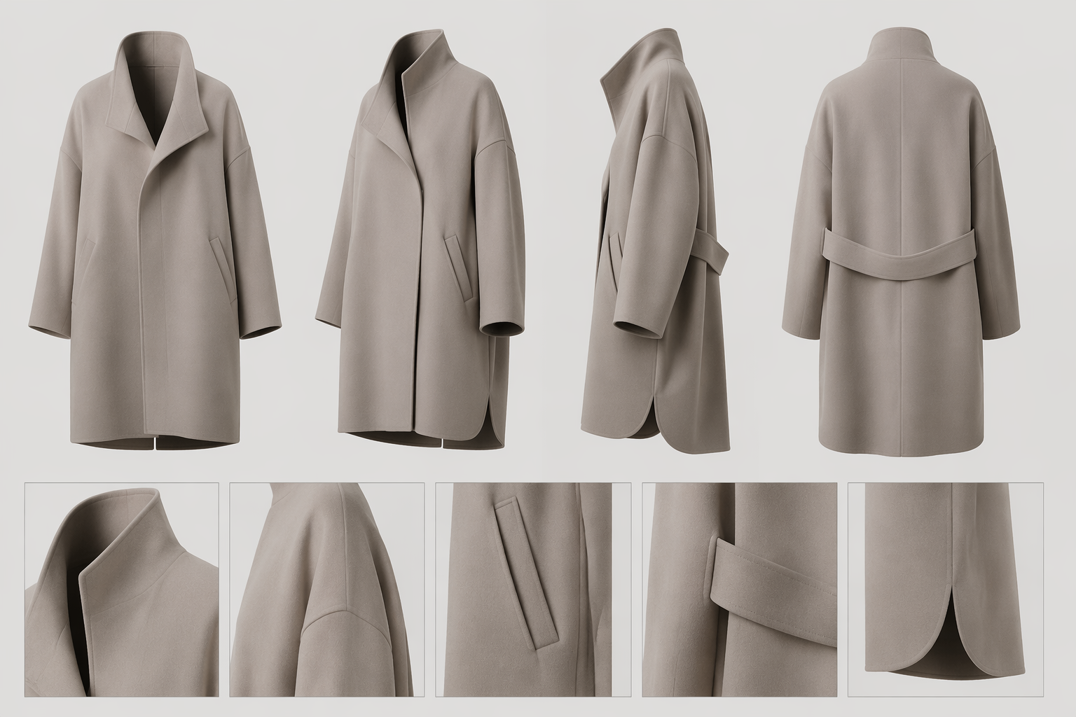 Fashion silhouette concept sheet
