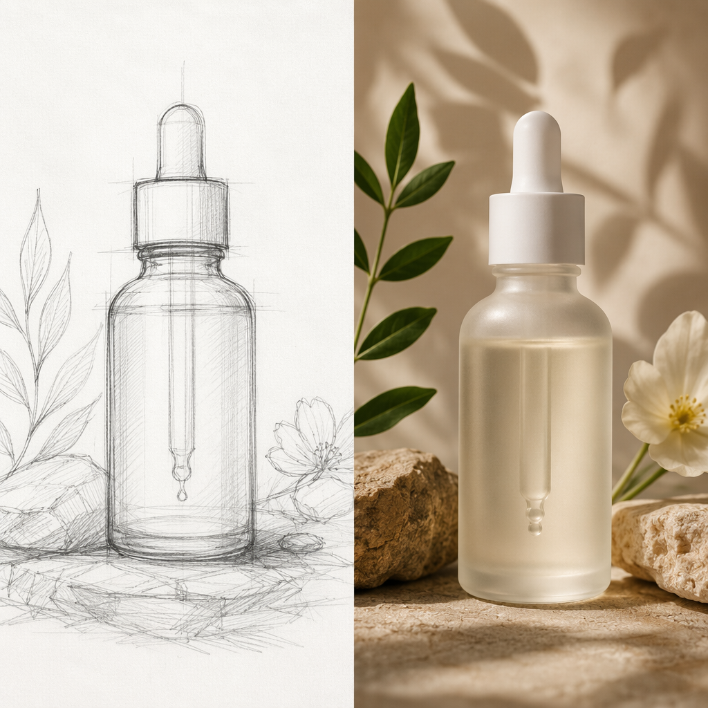 Free trial sketches vs polished campaign shots
