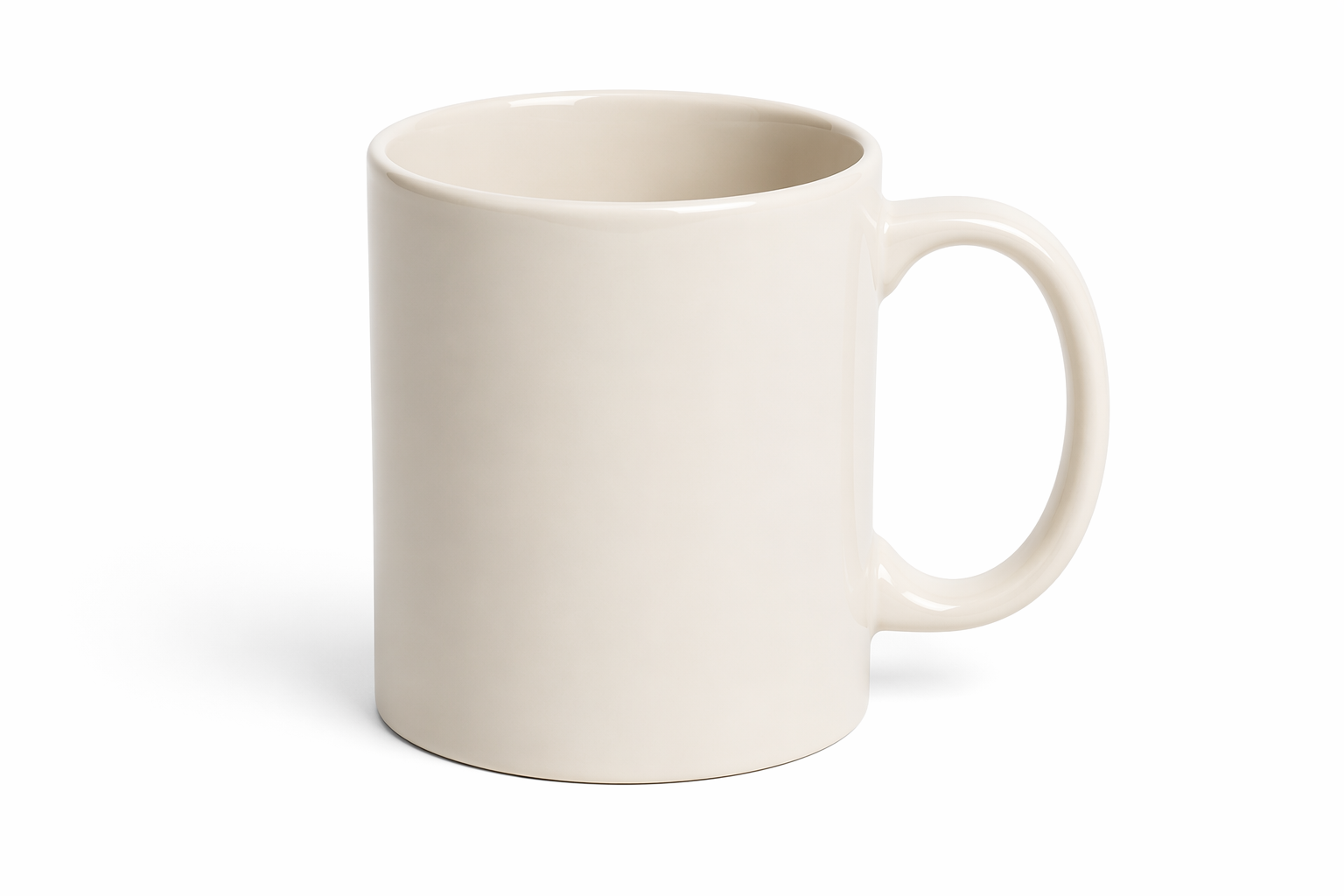 Mug catalog cutout with soft shadow