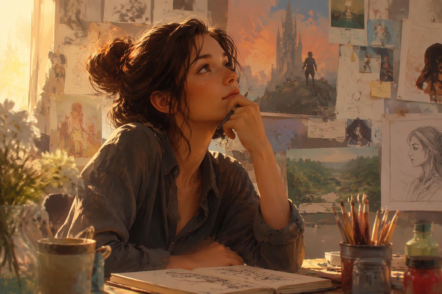 Casual concept illustration sample