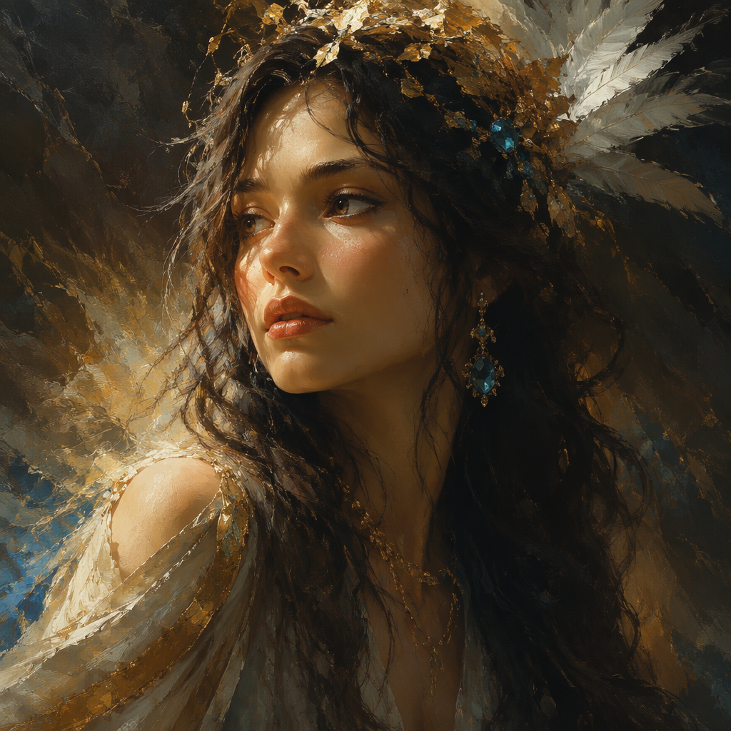 Painterly Midjourney-style sample
