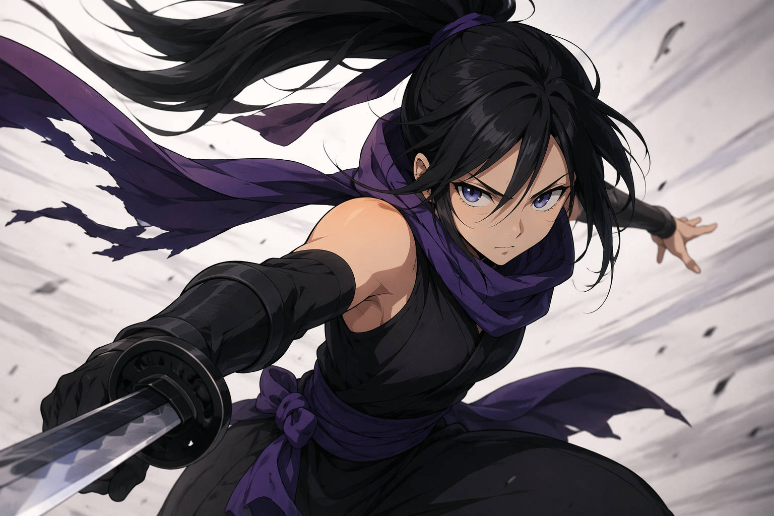 Action-ready anime keyframe