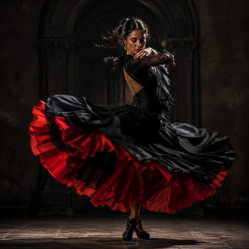 Cinematic dancer motion still